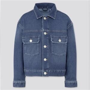 Uniqlo Kids Blue Soft Denim Jersey Jacket